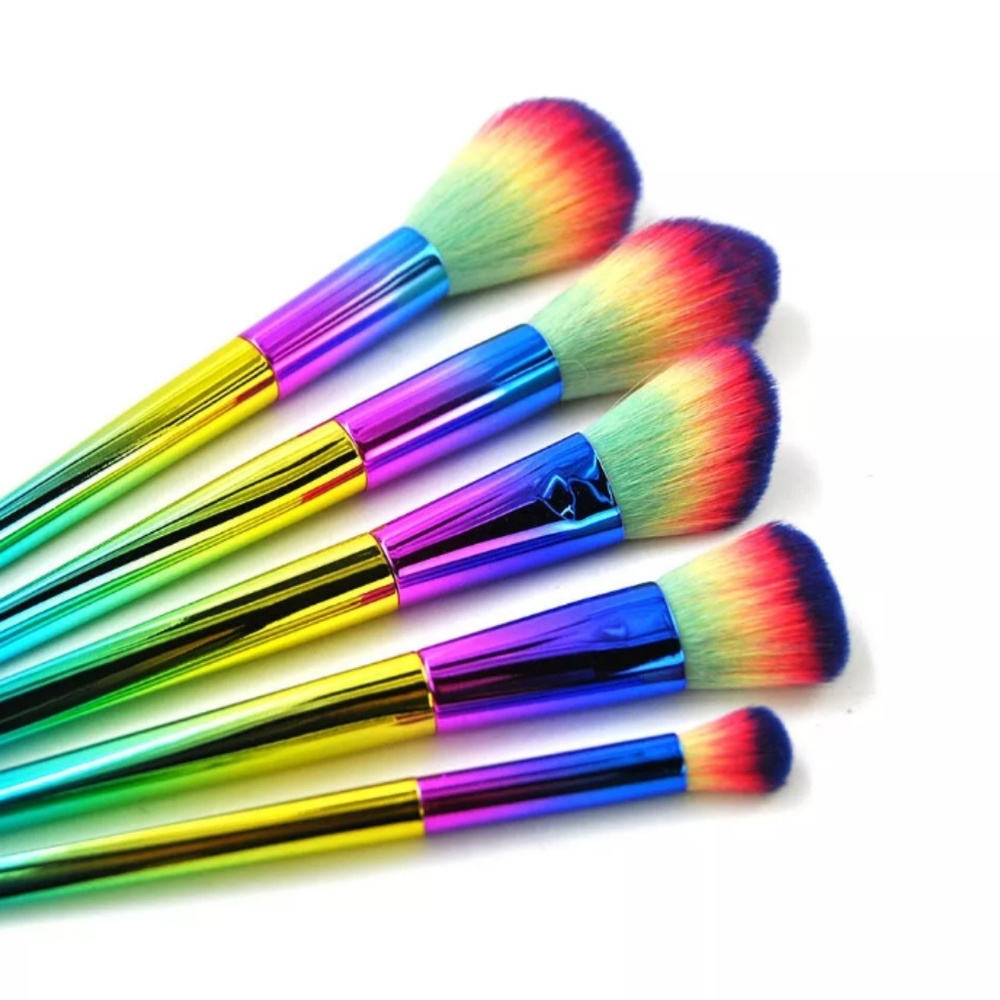 ♥ LAST ONE ♥ RAINBOW 🌈OMBRE Brush Set NEW ♥ - Picture 3 of 6
